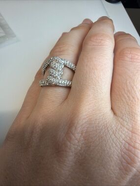 Roberto Coin 18k Pavé twist Ring with natural diamonds